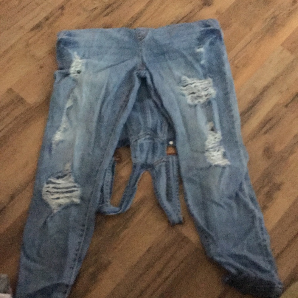Distressed overalls - Picture 2 of 2